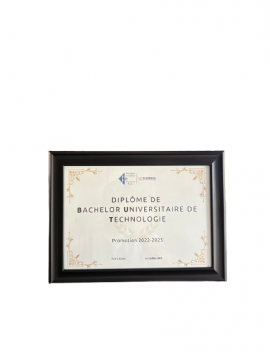 Cadre pour diplôme A4 - Noir