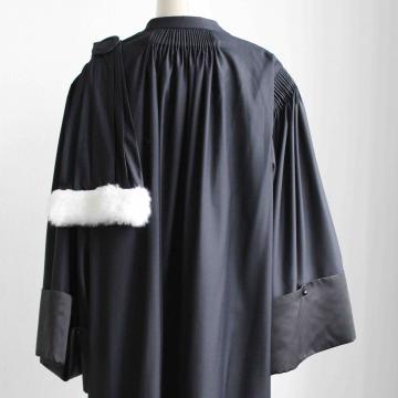 Tenue d'avocat complète en cachemire - Epitoge simple