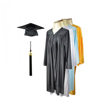 Student cap and gown - Shiny
